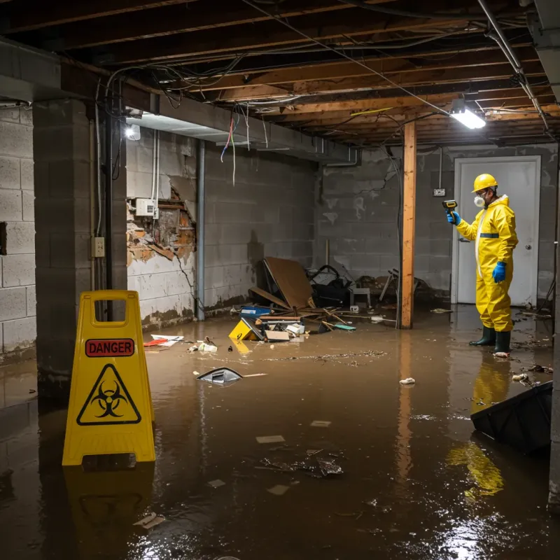 Flooded Basement Electrical Hazard in North Arlington, NJ Property